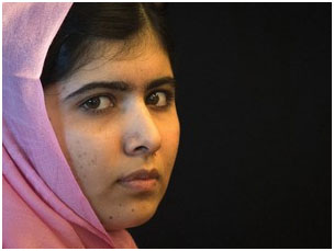 A adolescente paquistanesa Malala Yousafzai